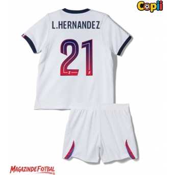 Paris Saint-Germain Lucas Hernandez #21 Echipament de Fotbal Replică 2026-27 Copii Deplasare (+ Șorturi)